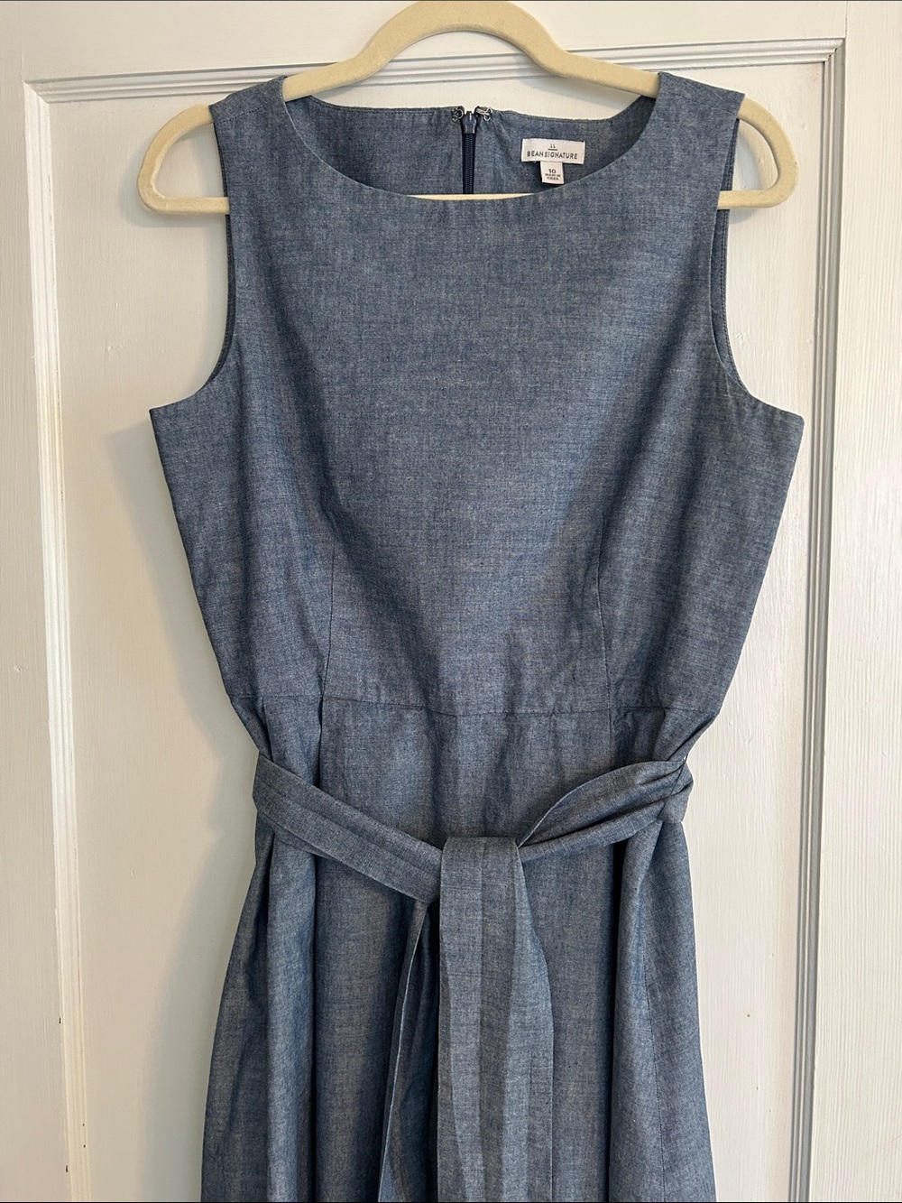 LL Bean Signature Chambray Dress.